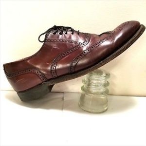 DEXTER Men's Wing Tip Oxfords Burgundy size 9 M